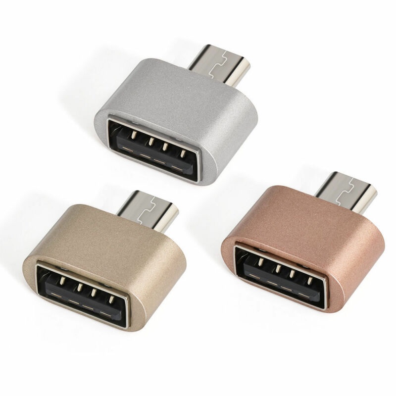 OTG MINI Mirco USB Sambungan port konektor NON KABEL USB Female to Micro USB warna warni