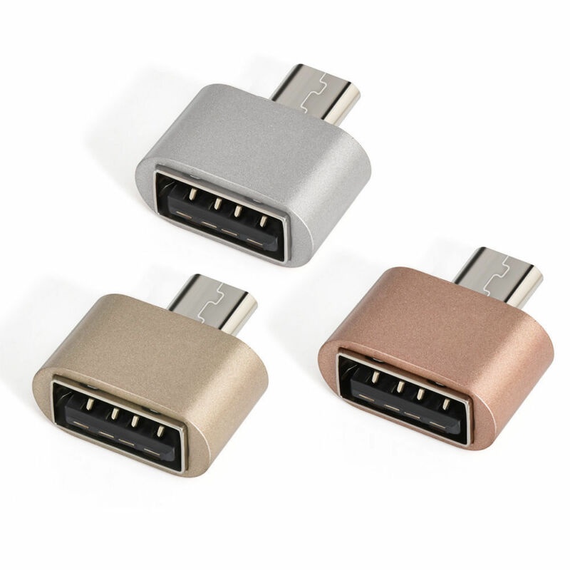 OTG MINI Mirco USB Sambungan port konektor NON KABEL USB Female to Micro USB warna warni