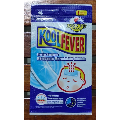 Koolfever Anak 1 Box Isi 12 Sachet / Kompres Anak / Plester Kompres Demam