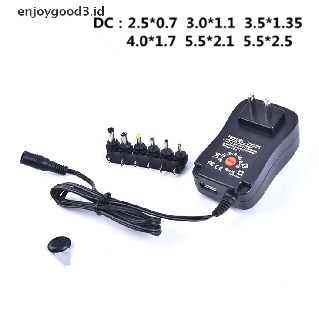 Adapter Power Supply 3v 4.5v 5v 6v 7.5v 9v 12v 2a 2.5a Ac / Dc Us Eu Uk