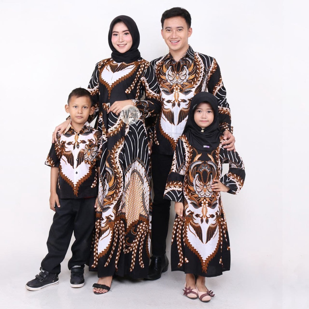 [ COD ] Batik Couple Keluarga Sania Ruffle Ori Ndoro Jowi Dnt TERMURAH DI SHOPEE