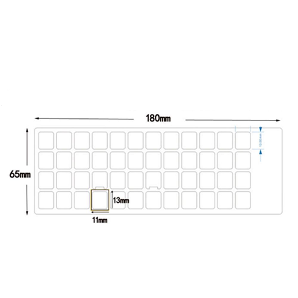 QUINTON Durable Russian For Computer Transparent Keyboard Stickers Protective Film 10 Inch No Alphabet Multiple Color Language/Multicolor