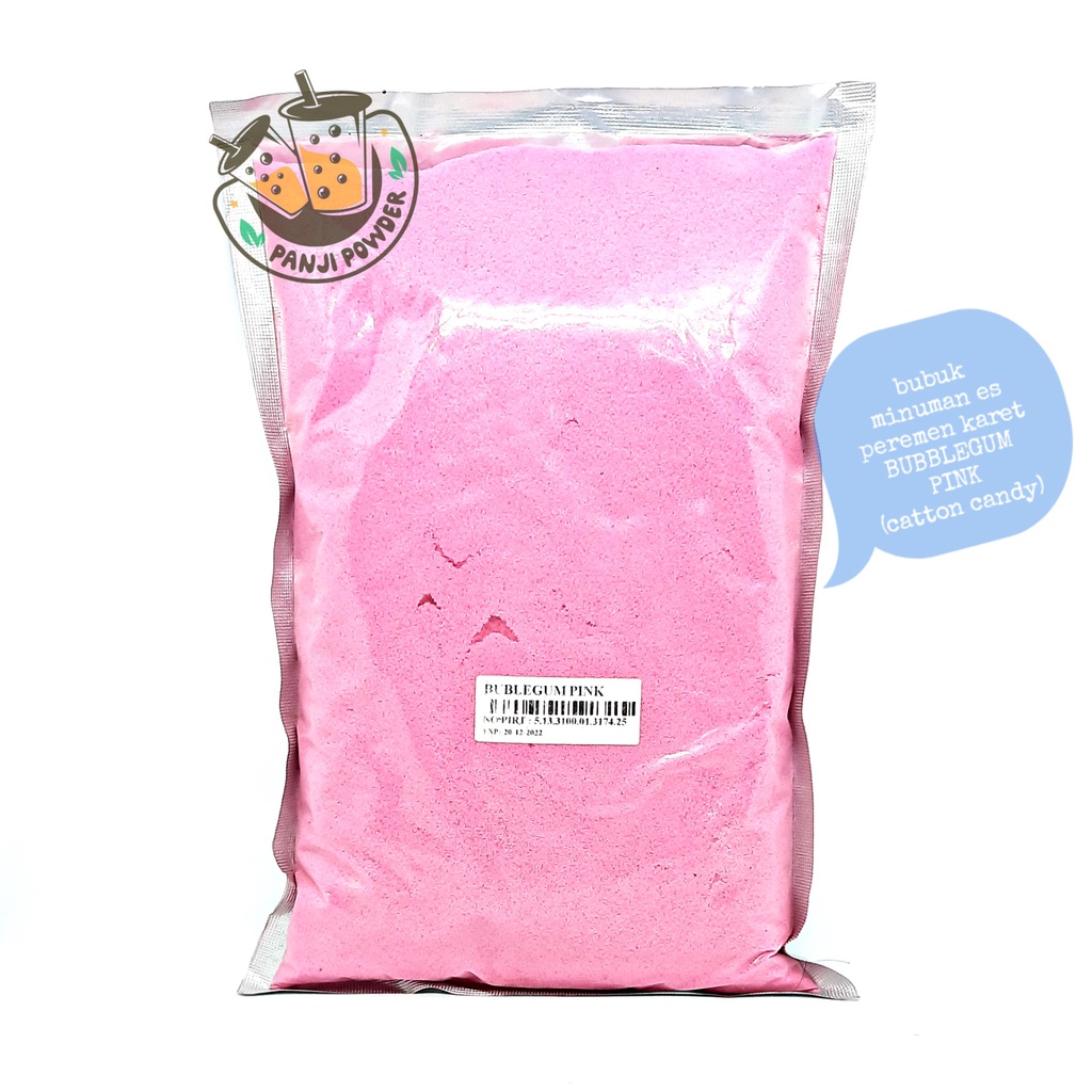 bubuk minuman permen karet bubblegum pink 1kg bubuk minuman permen karet bubuk minuman rasa peremen karet serbuk minuman bubuk minuman aneka rasa serbuk minuman aneka rasa bubuk minuman kekinian bubuk minuman 1kg