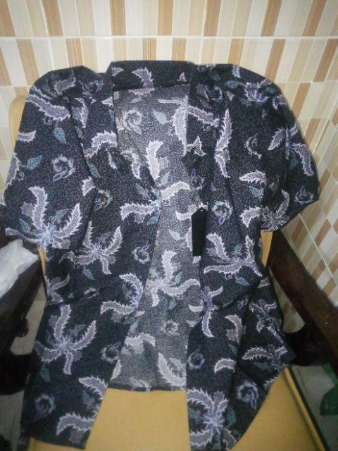 Odza Kemeja Batik Kemeja Slim Fit Pria Tangan Pendek