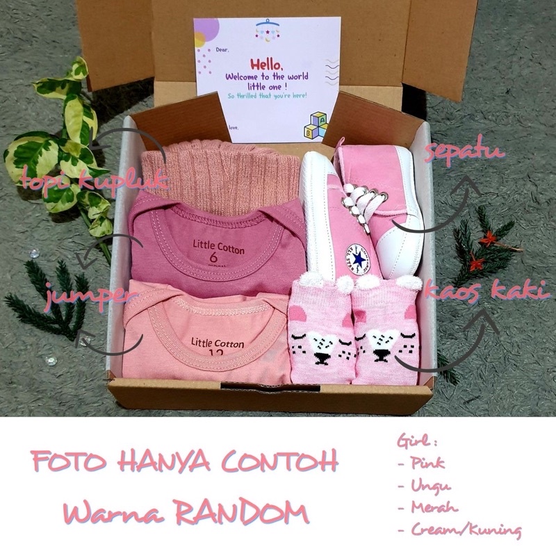 (FREE GODIEBAG) Hampers Bayi | Hampers Baby Unisex | Gift Set Baby | Kado bayi | Hamper baby boy | Hampers Baby girl | Baju Bayi | Sepatu bayi | Kado Lahiran