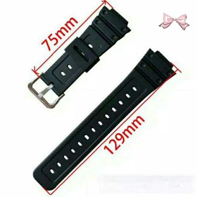 STRAP TALI JAM TANGAN CASIO DW-5600BB DW-5600-BB-1 DW5600BB FREE PEN