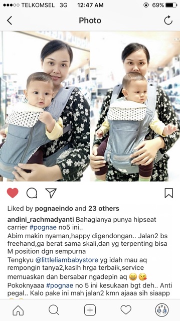 pognae hipseat