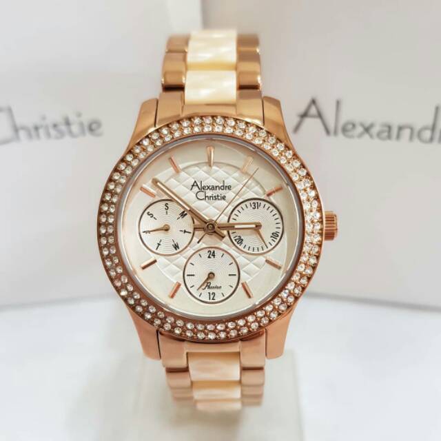 Jam tangan cewek AC 2705 Rose Cream