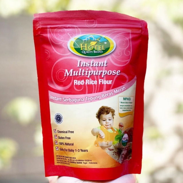 

Tepung Beras Merah Organik Instan GLUTEN FREE