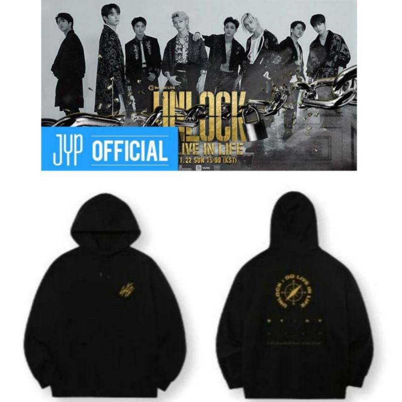 Jaket Hodie Jumper Straykids Unlock Go live in life