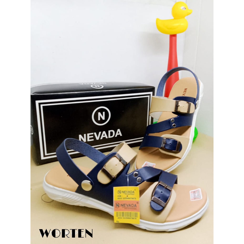 SANDAL NEVADA WANITA LED GESPER TERBARU KODE SL N13