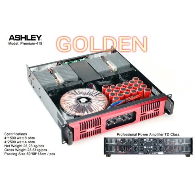 Power Amplifier Ashley Premium 415 Original 4 Channel