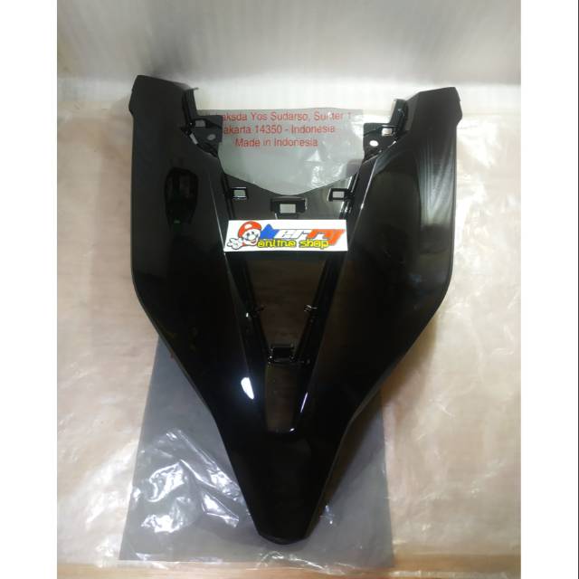 Tameng panel depan dasi vario 125 150 new 2018 2019 hitam glosy