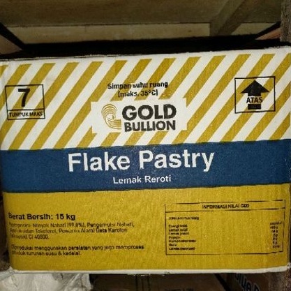 

Mentega Pastry merk Gold Bullion Flake Pastry repack 500gr