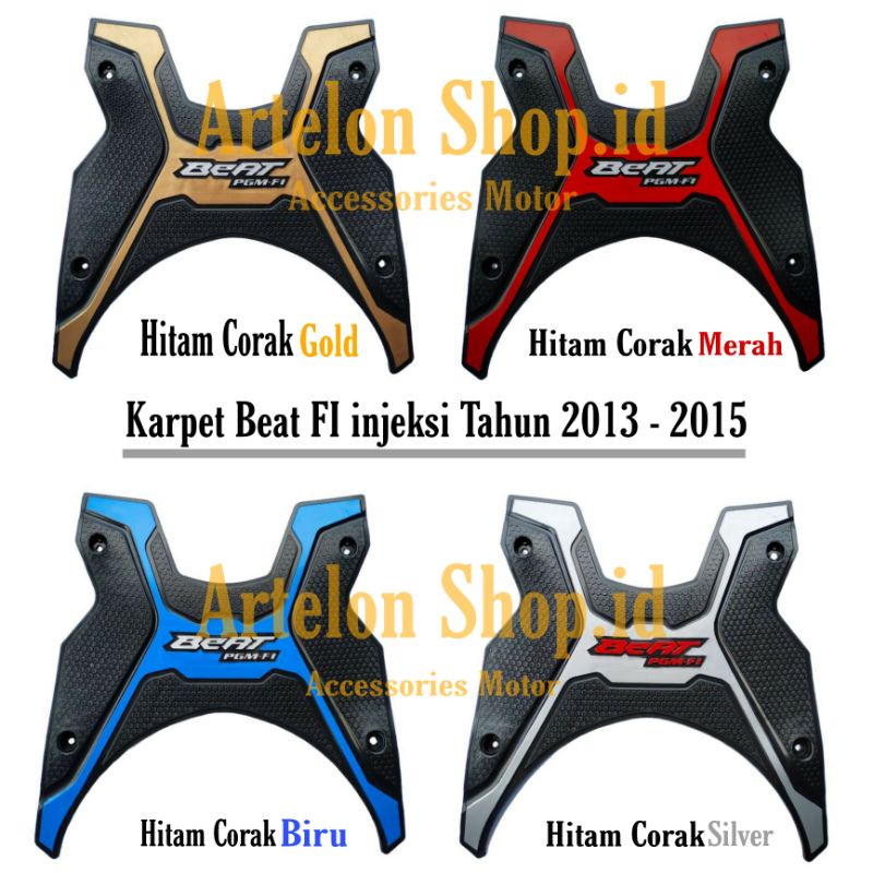 Karpet Motor Beat Sporty Fi Tahun 2013 - 2015 Injeksi - Alas Pinjakan Kaki Motor Beat Lama