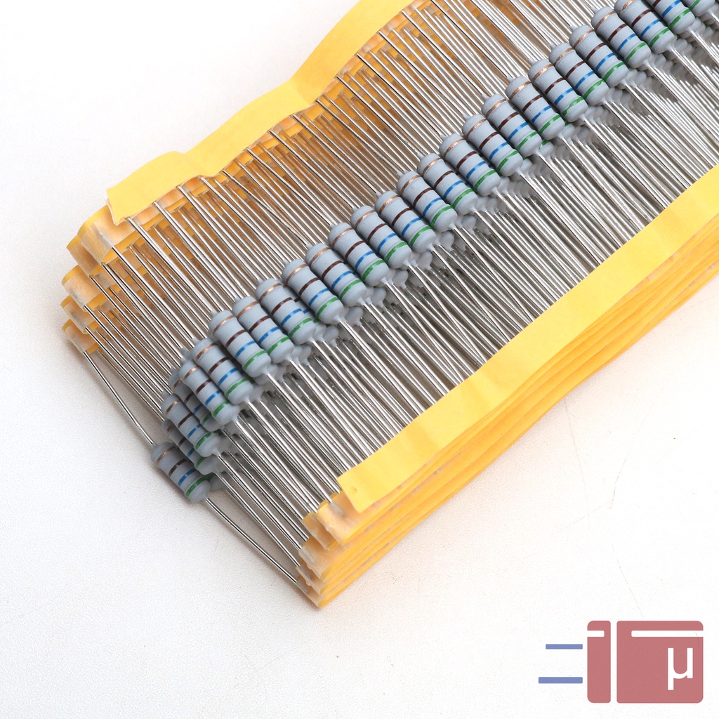 x10 Resistor 560R 560 Ohm 1W Metal Oxide 5% Taiwan Kaki Tembaga