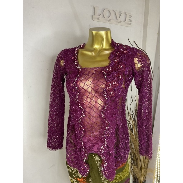 KEBAYA FULL PAYET PREMIUM UNGU