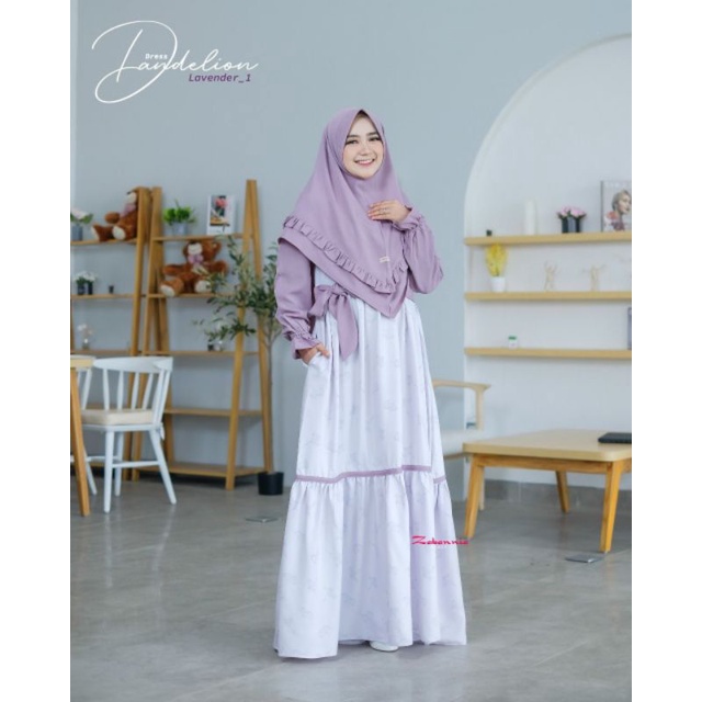 Dandelion Dress By Zabbania original Set Khimar size S