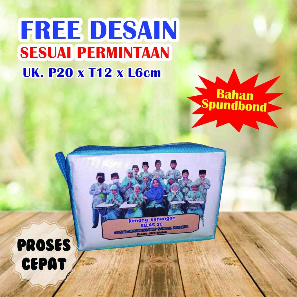 

TEMPAT PENSIL ANAK MURAH / TAS PROMOSI BIMBEL / KOTAK PENSIL CUSTOM