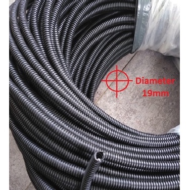 Selongsong pelindung Kabel Mobil Motor / Fleksible Pleksibel  spriral belah ukuran Diameter 5, 7,10,13,15,19 mm harga per 1 meter, kabel Belah fleksibel tahan panas