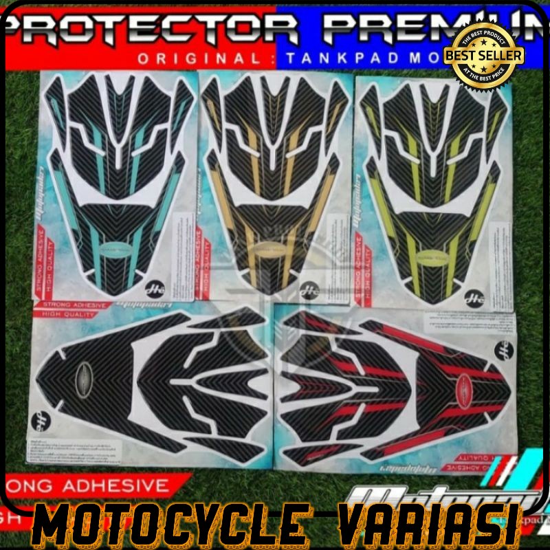 Sticker stiker Resin timbul Spakbor depan belakang Yamaha New Aerox 155 2020-Gold