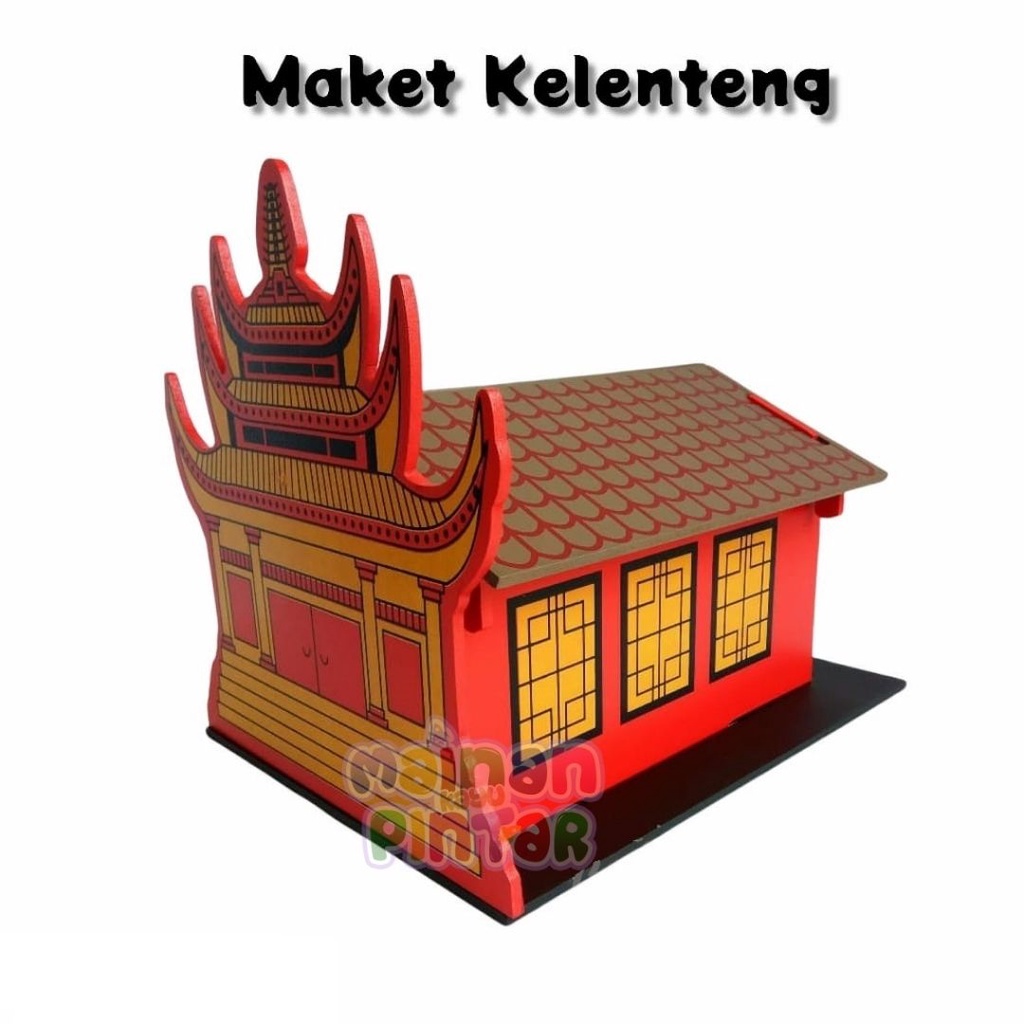 Maket Rumah Ibadah 3D Masjid Gereja Pura Wihara Klenteng Alat Peraga Edukasi Anak