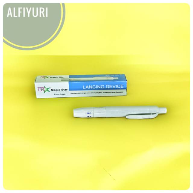 Pen lancet magic star / lancing device