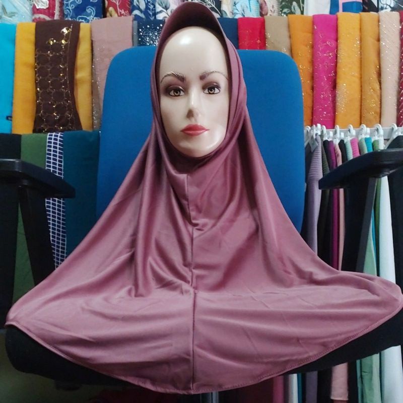 Jilbab Instan Oval  asri collection81-Dasty pink