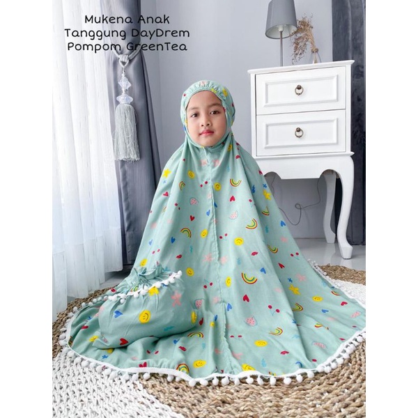 Mukena Anak Tanggung Rayon Fress Tas( Kerut Kening)