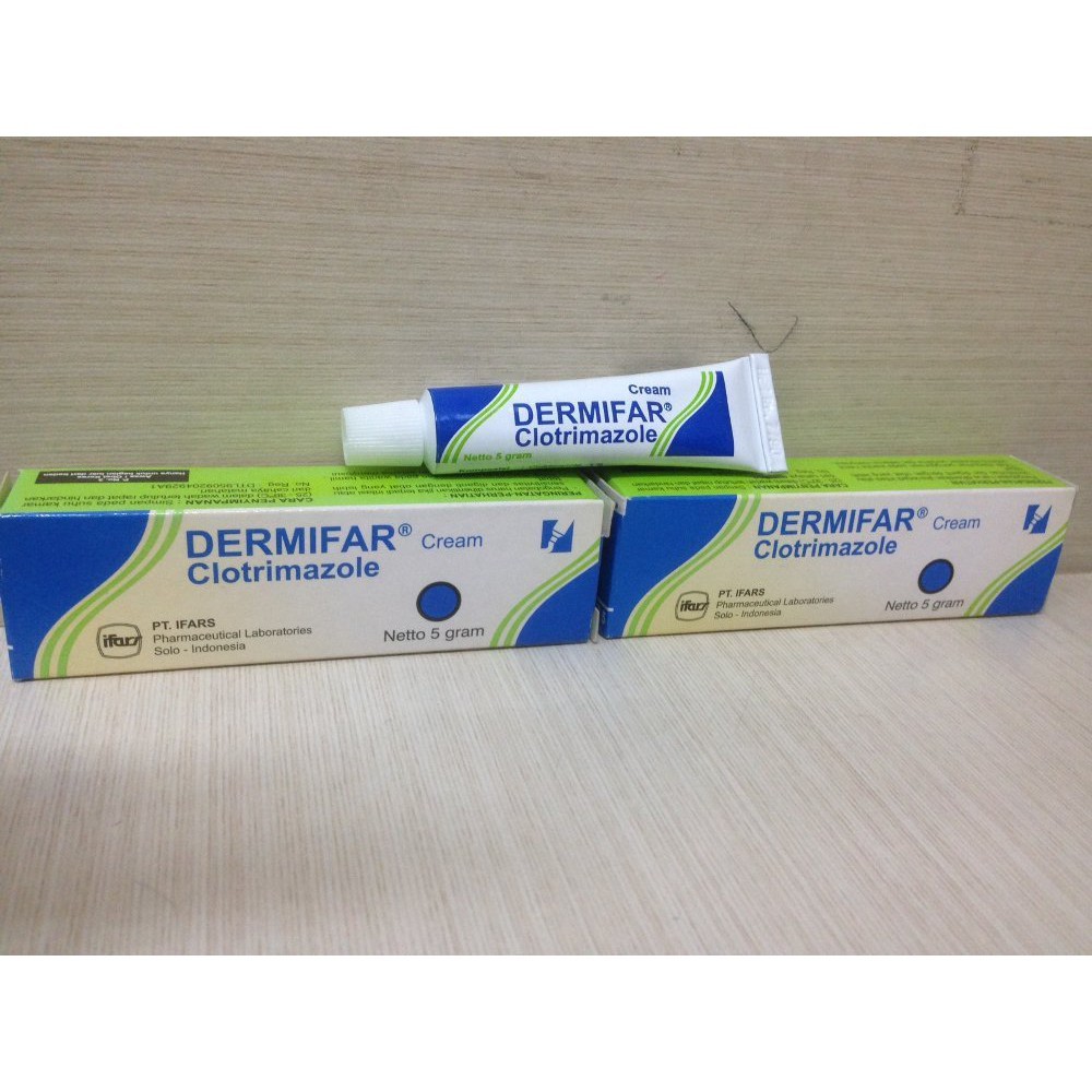 Dermifar clotrimazole obat jamur, panu, kurap, kudis 5 GR - ariskoko