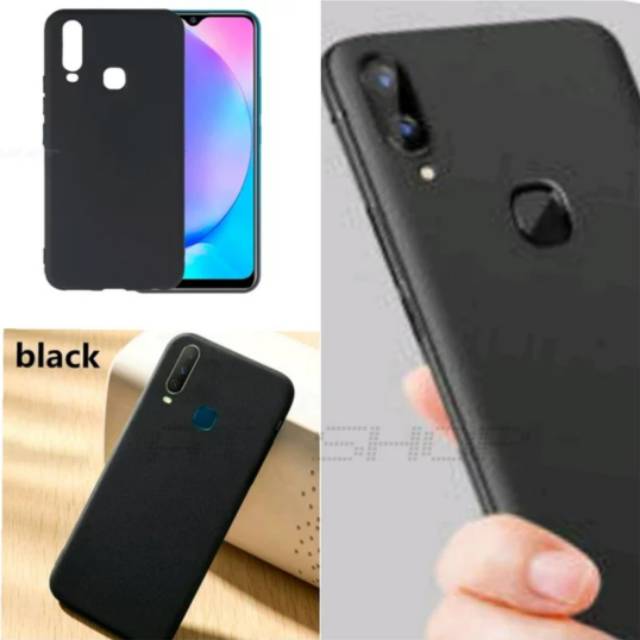  Case  Matte Slim Black Doff Anti Minyak Casing Silikon 