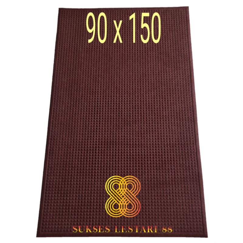 Keset Karpet Karet Anti Slip Bludru 90 x 150 - RCM