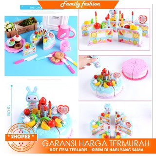 FF-M2624 Mainan Kue Potong Ulang Tahun / Birthday Fruit Cake untuk Anak-Anak
