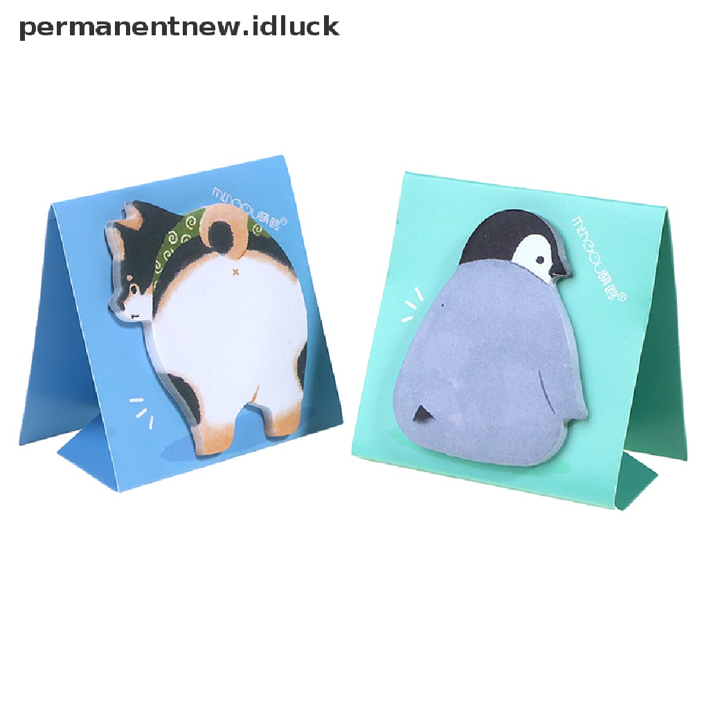 30 Lembar Sticky Notes Bentuk Pantat Hewan Penguin