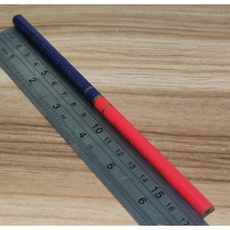 PENSIL POLA JAHIT MERAH BIRU KECIL