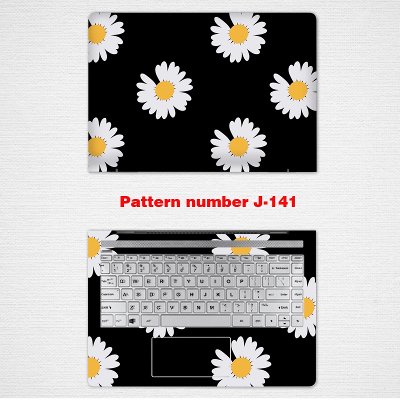 2pcs Stiker Pelindung Laptop Universal Motif Bunga daisy Bahan VINYL Untuk Asus VivoBook Zenbook OLED K505B X505 LGBT 12 13 14 15.6 Inch