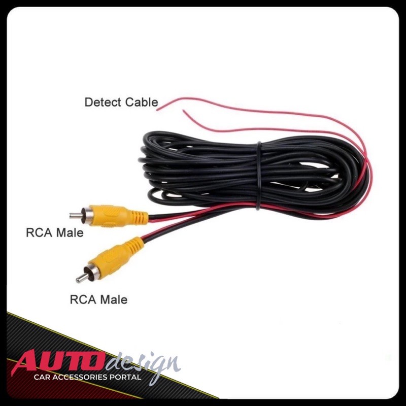 Kabel Video RCA untuk Monitor Kamera Mundur Mobil