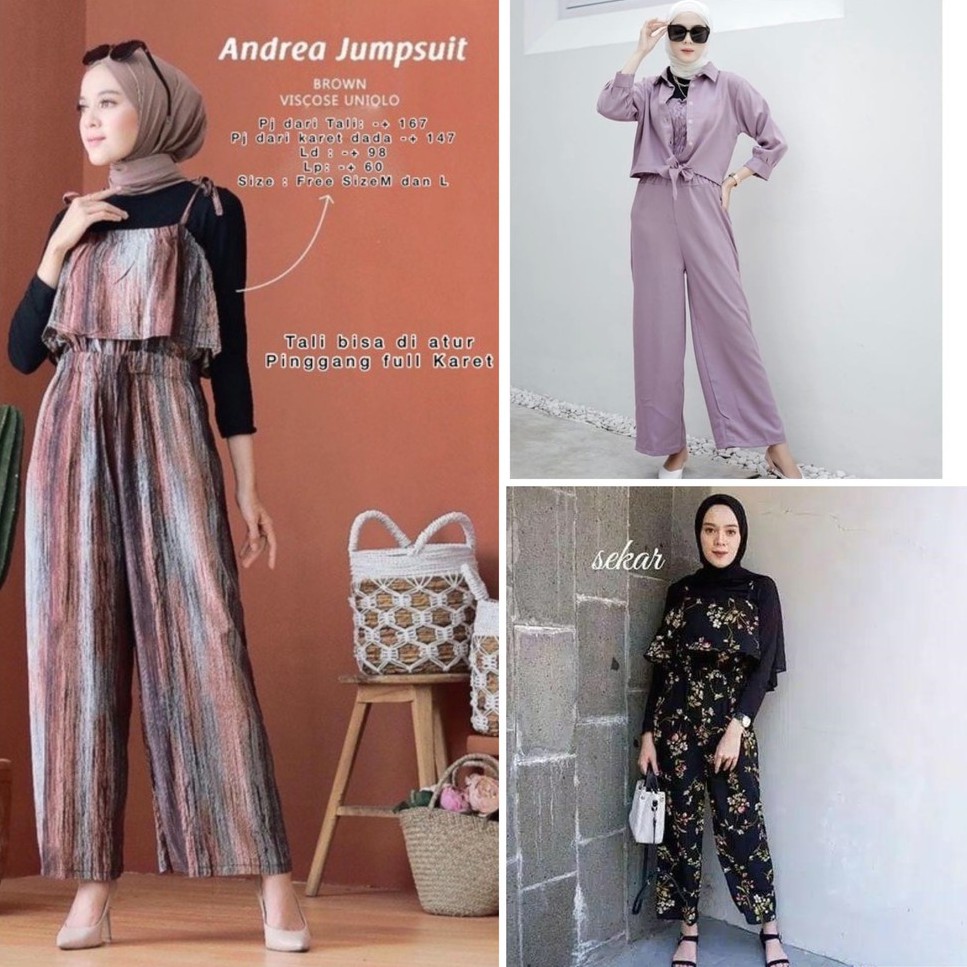 JUMPSUIT WANITA LETASIA SETJUMPSUIT WANITA PREMIUM JUMPSUIT ADELIA