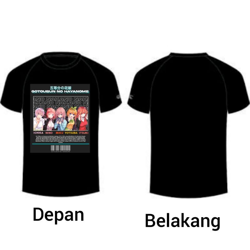 kaos anime gotoubun no Hanayome volt 1 limited edition