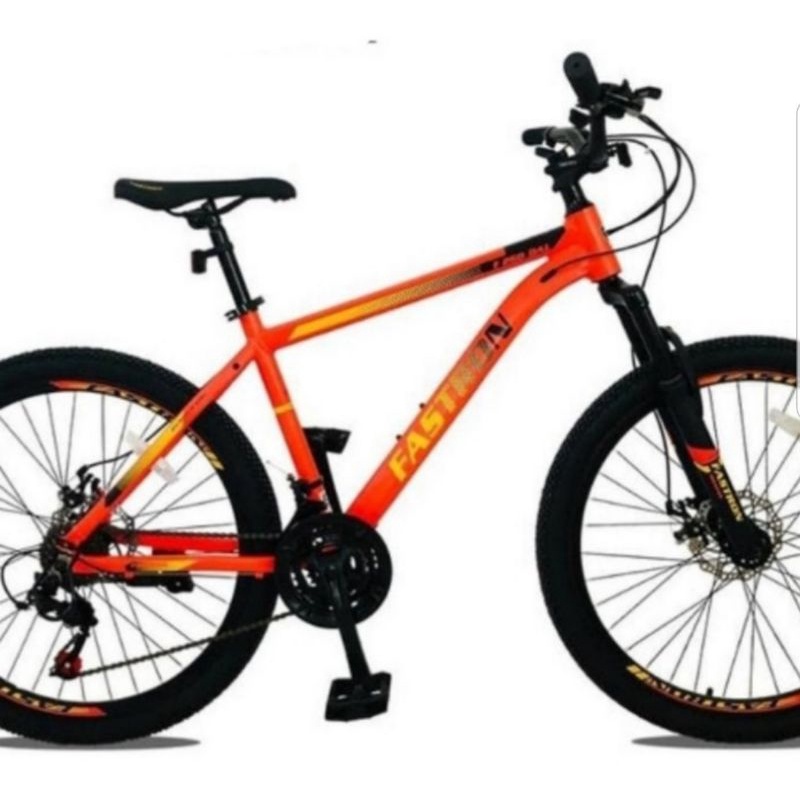 Sepeda gunung MTB 27.5" merk Fastron - frame alloy, disc brake, 21speed