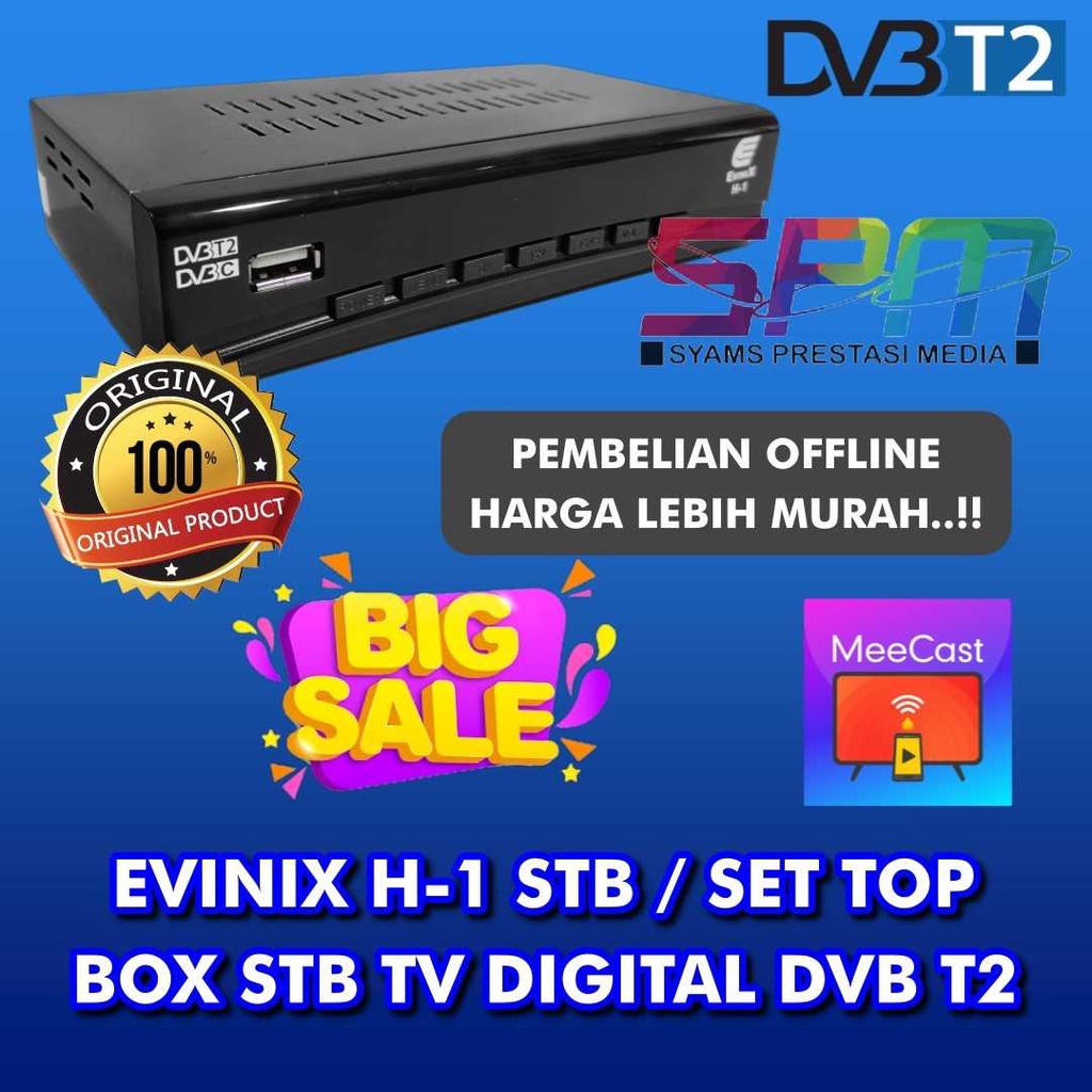 EVINIX H-1 STB / SET TOP BOX STB TV DIGITAL DVB T2 PROMO