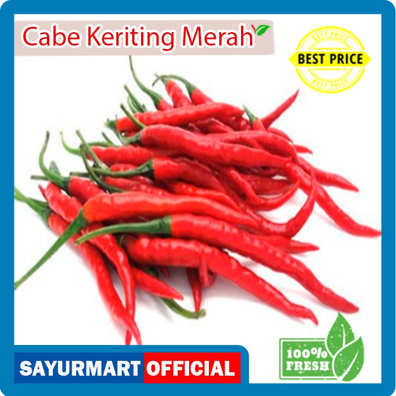 

Cabe Merah Keriting - Cabai Kriting Merah 0,1 kg