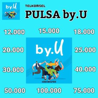 PULSA BY.U 5 10 15 20 25 30 40 50 75 100