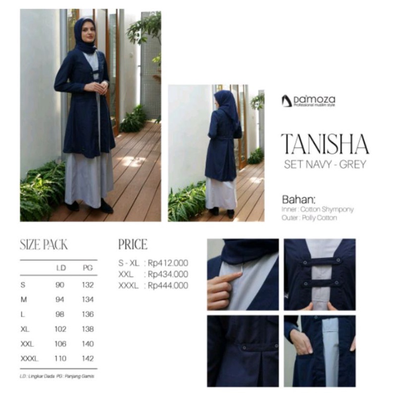 Gamis Tanisha By Damoza Terbaru 2021
