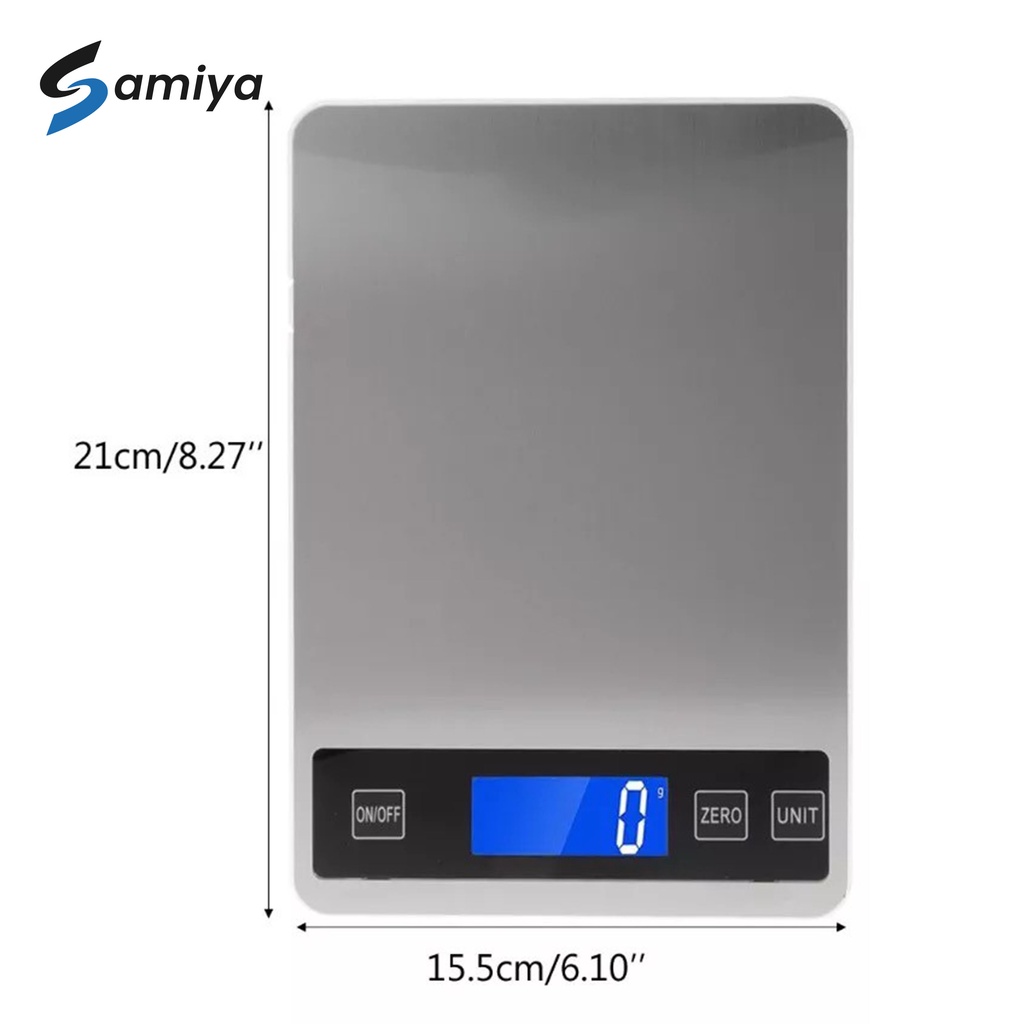 timbangan dapur digital USB 15kg / kitchen scale / timbangan kopi digital / flat 15 kg