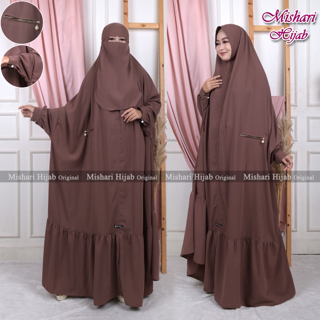 Mishari Overhead Khimar Maroko Free Cadar Bandana