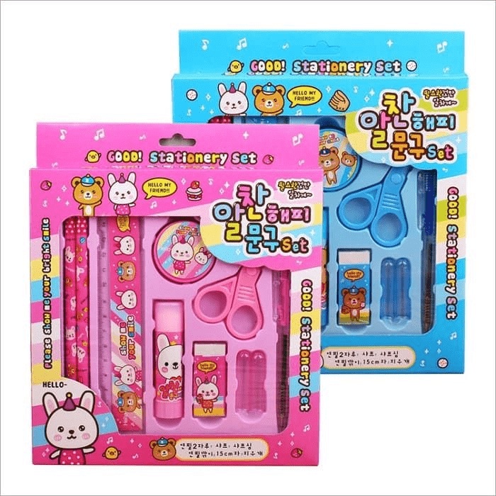 SET ALAT TULIS SEKOLAH KARAKTER - MINI STATIONERY SET KARAKTER PAKET PENSIL PENGHAPUS RAUTAN PENGGARIS