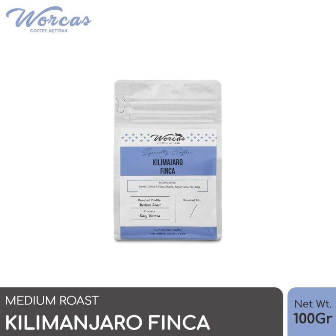 

[COD] WORCAS Arabica Kilimanjaro Finca 100gr - Medium Roasted Coffee [COD]