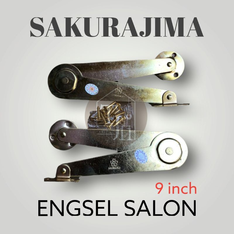 ENGSEL SALON SAKURAJIMA 9&quot; LENGKAP 1 SET - Warna Putih