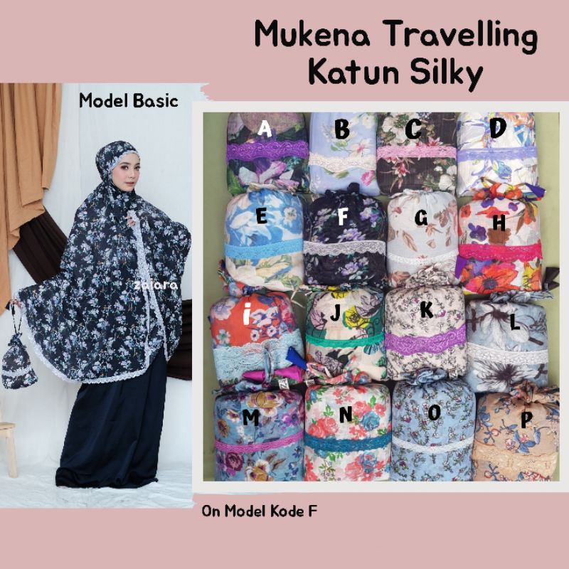 mukena Travelling katun silky premium zaiara